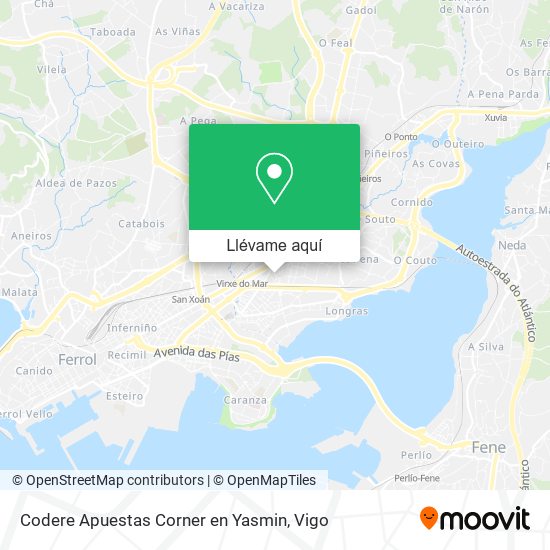 Mapa Codere Apuestas Corner en Yasmin