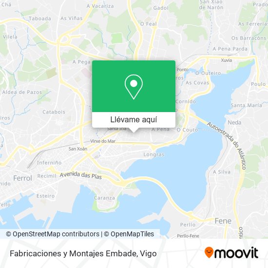 Mapa Fabricaciones y Montajes Embade
