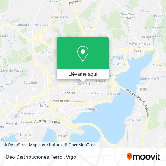 Mapa Deo Distribuciones Ferrol