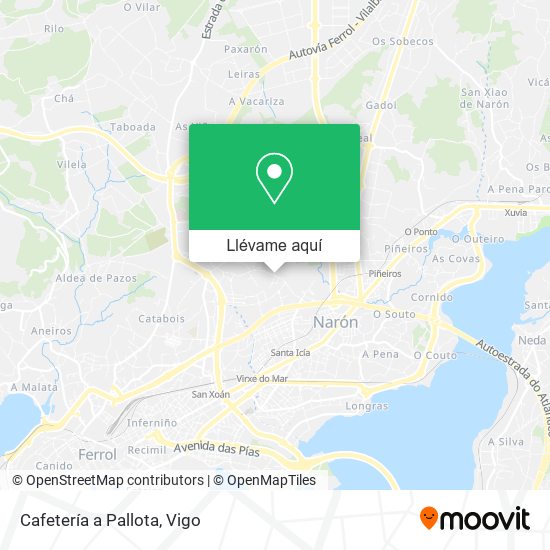 Mapa Cafetería a Pallota