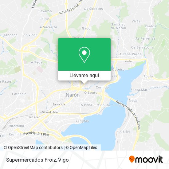Mapa Supermercados Froiz