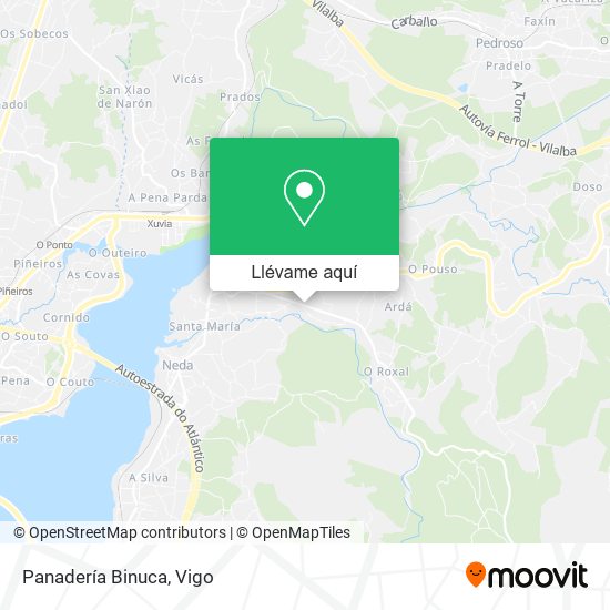 Mapa Panadería Binuca