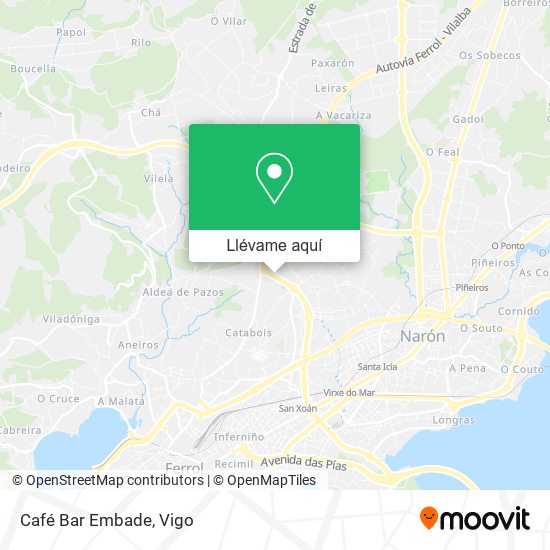 Mapa Café Bar Embade