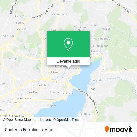 Mapa Canteras Ferrolanas