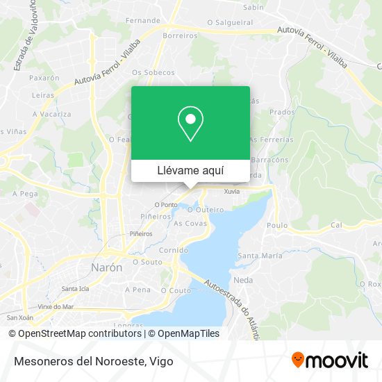 Mapa Mesoneros del Noroeste