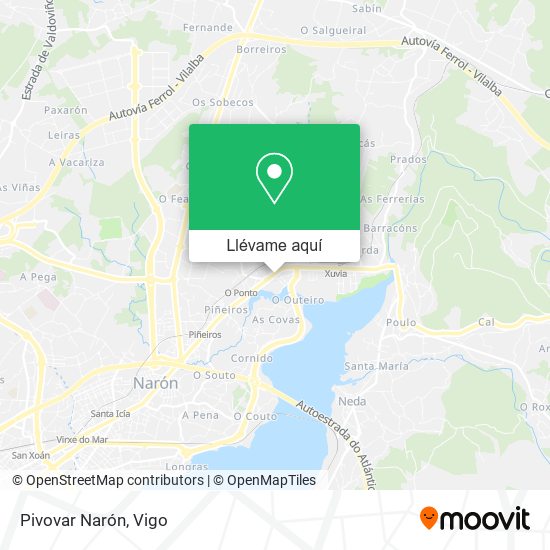 Mapa Pivovar Narón