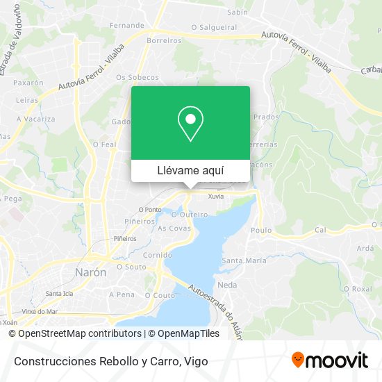 Mapa Construcciones Rebollo y Carro