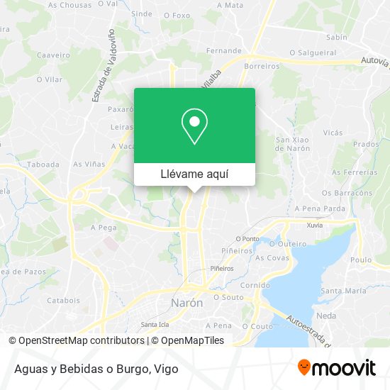 Mapa Aguas y Bebidas o Burgo