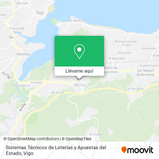 Mapa Sistemas Técnicos de Loterías y Apuestas del Estado