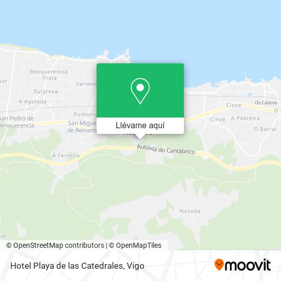 Mapa Hotel Playa de las Catedrales
