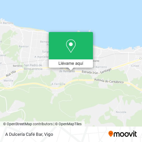 Mapa A Dulcería Café Bar