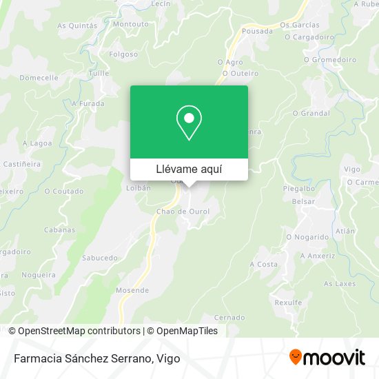 Mapa Farmacia Sánchez Serrano