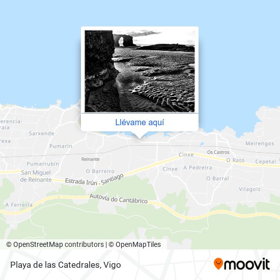 Mapa Playa de las Catedrales