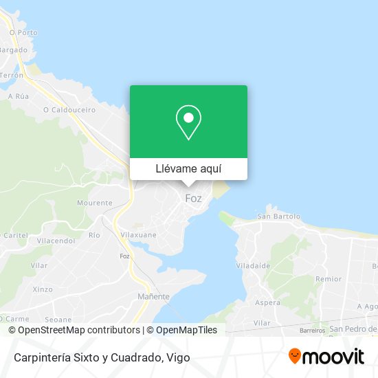 Mapa Carpintería Sixto y Cuadrado