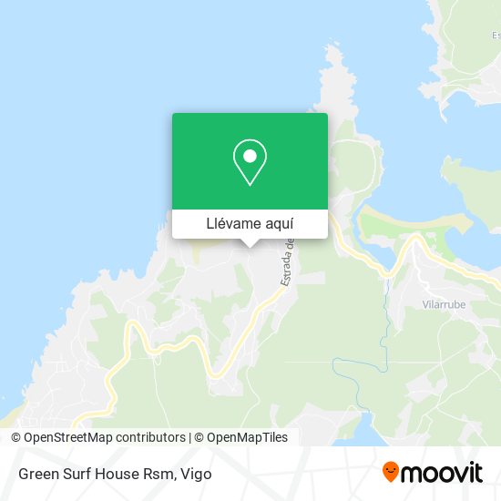 Mapa Green Surf House Rsm