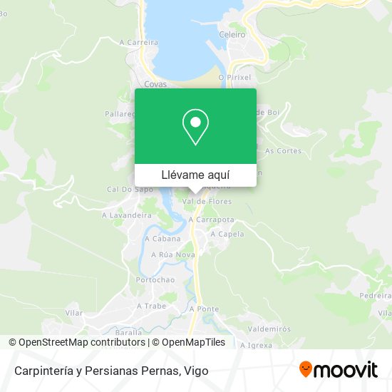 Mapa Carpintería y Persianas Pernas