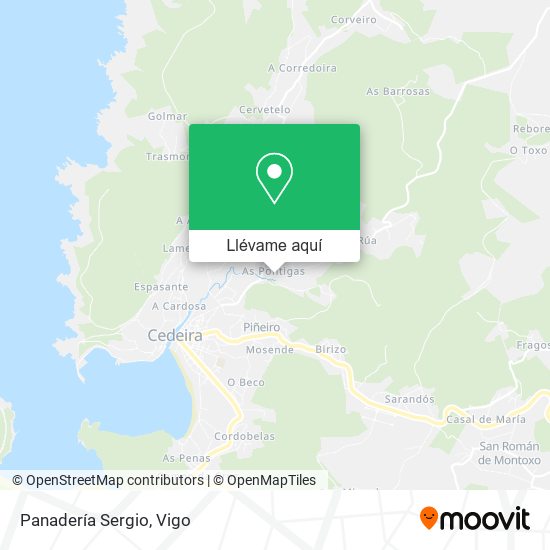 Mapa Panadería Sergio