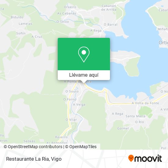 Mapa Restaurante La Ria