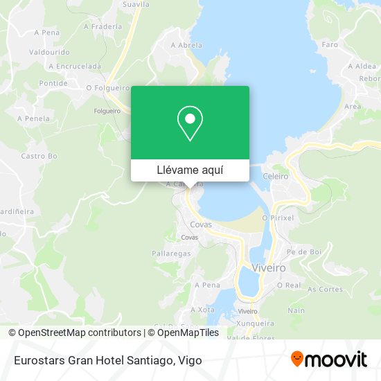 Mapa Eurostars Gran Hotel Santiago
