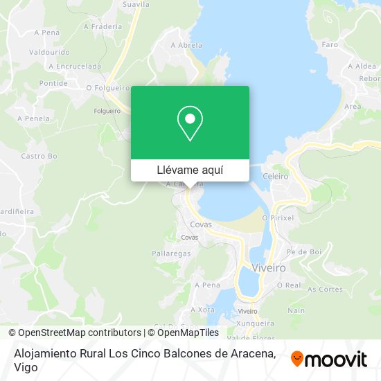 Mapa Alojamiento Rural Los Cinco Balcones de Aracena