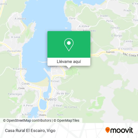 Mapa Casa Rural El Escairo