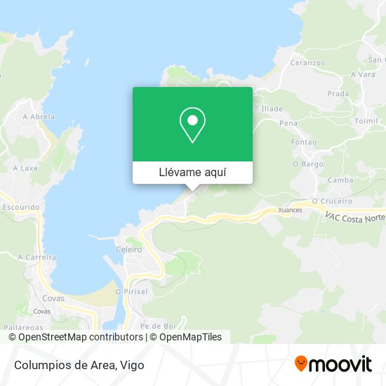 Mapa Columpios de Area