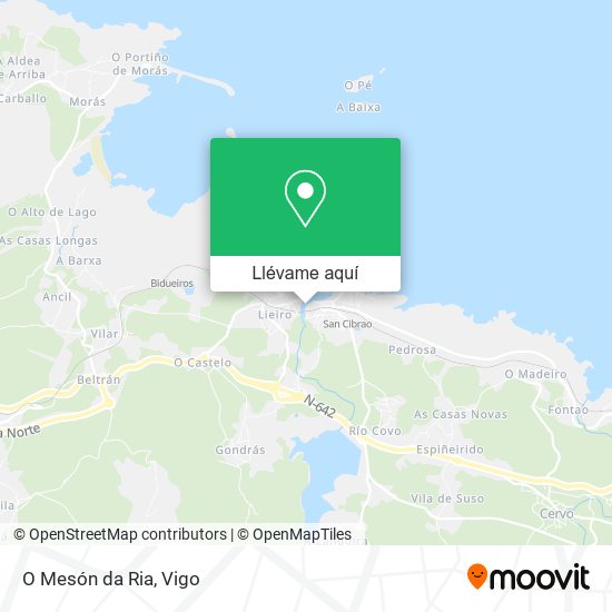 Mapa O Mesón da Ria