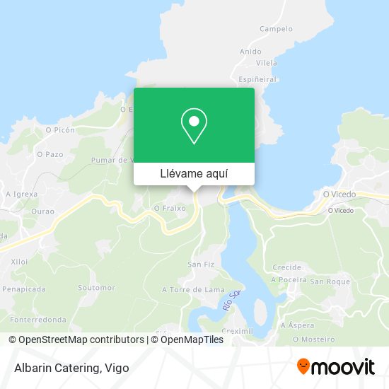 Mapa Albarin Catering