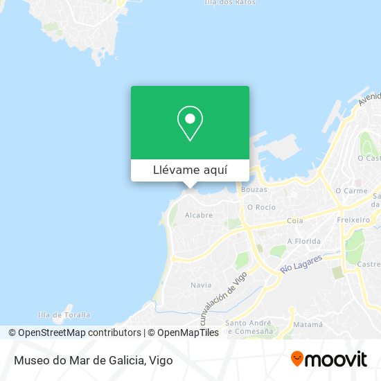 Mapa Museo do Mar de Galicia