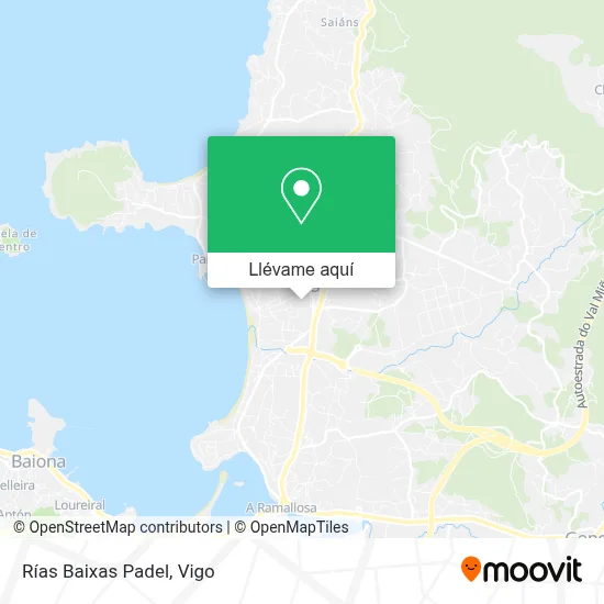 Mapa Rías Baixas Padel