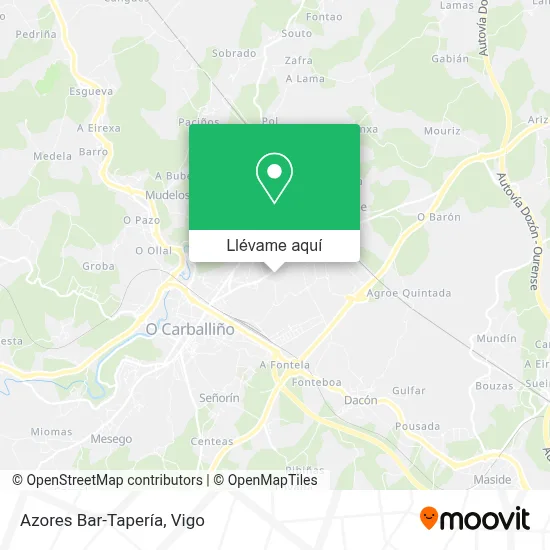 Mapa Azores Bar-Tapería