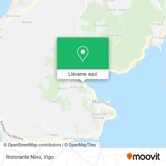 Mapa Ristorante Nino