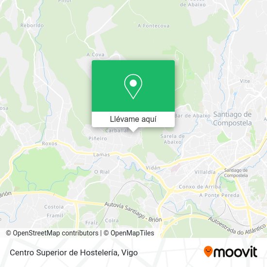 Mapa Centro Superior de Hostelería