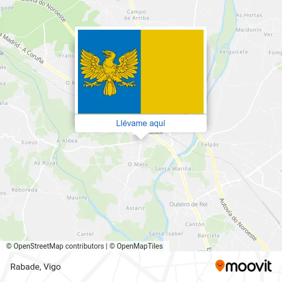 Mapa Rabade