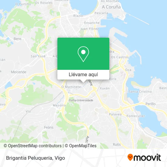 Mapa Brigantia Peluquería
