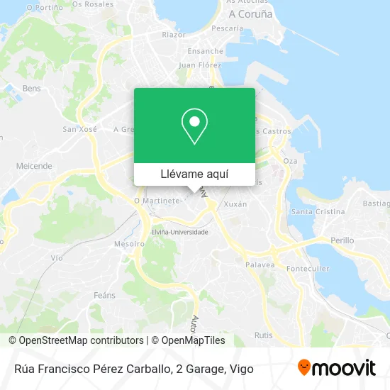 Mapa Rúa Francisco Pérez Carballo, 2 Garage
