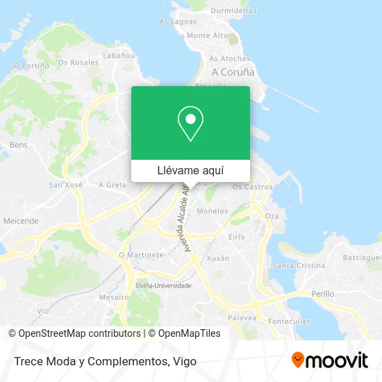 Mapa Trece Moda y Complementos