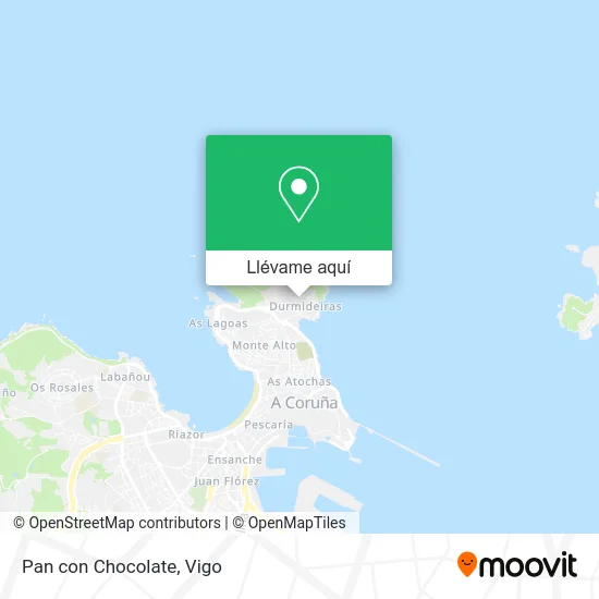 Mapa Pan con Chocolate