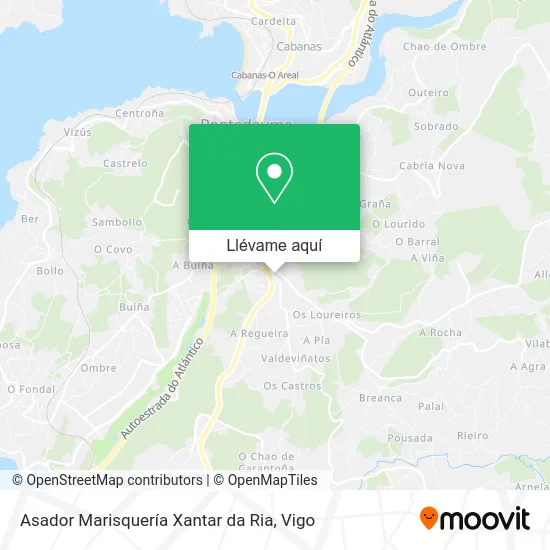 Mapa Asador Marisquería Xantar da Ria