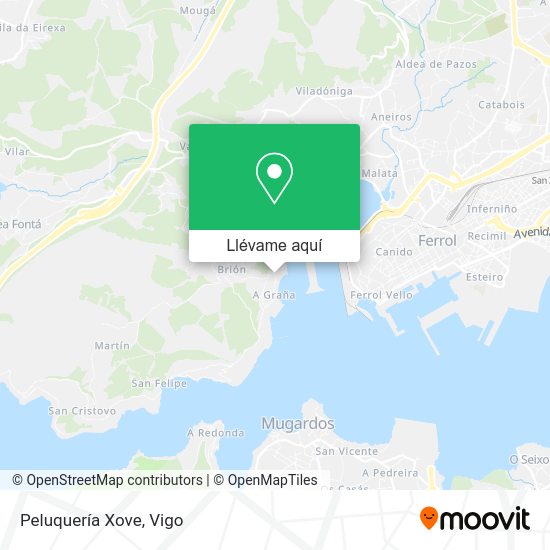 Mapa Peluquería Xove