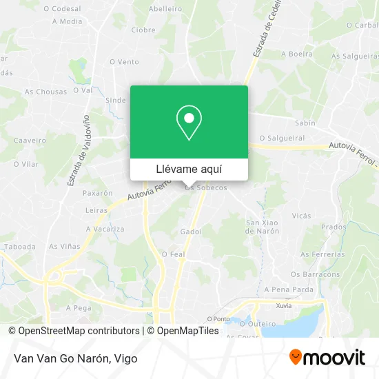Mapa Van Van Go Narón
