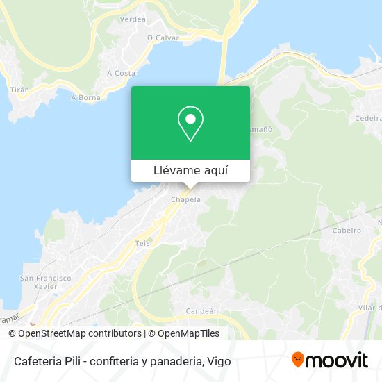 Mapa Cafeteria Pili - confiteria y panaderia