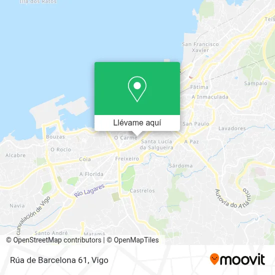 Mapa Rúa de Barcelona 61