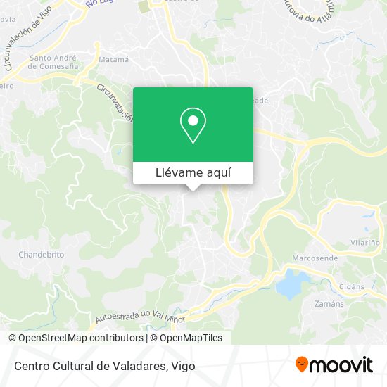 Mapa Centro Cultural de Valadares