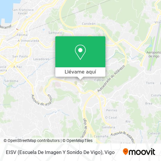 Mapa EISV (Escuela De Imagen Y Sonido De Vigo)