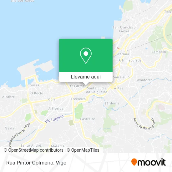 Mapa Rua Pintor Colmeiro