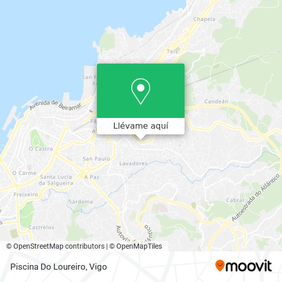 Mapa Piscina Do Loureiro