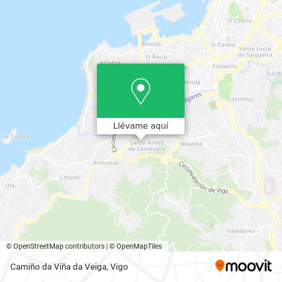 Mapa Camiño da Viña da Veiga