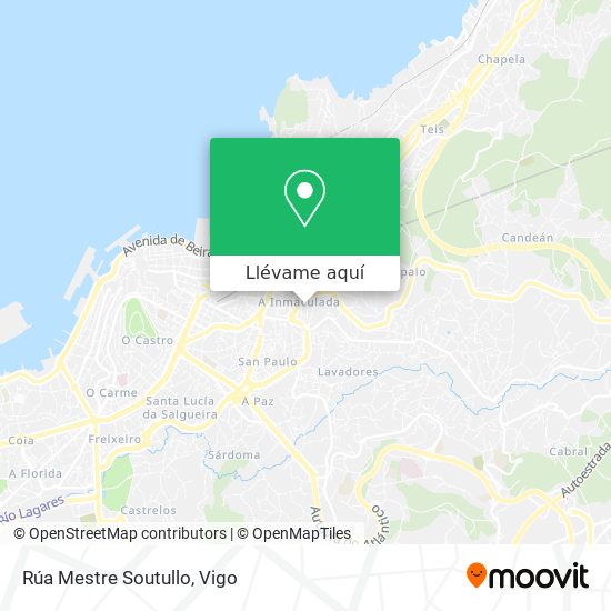 Mapa Rúa Mestre Soutullo