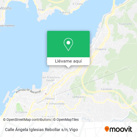Mapa Calle Ángela Iglesias Rebollar s / n